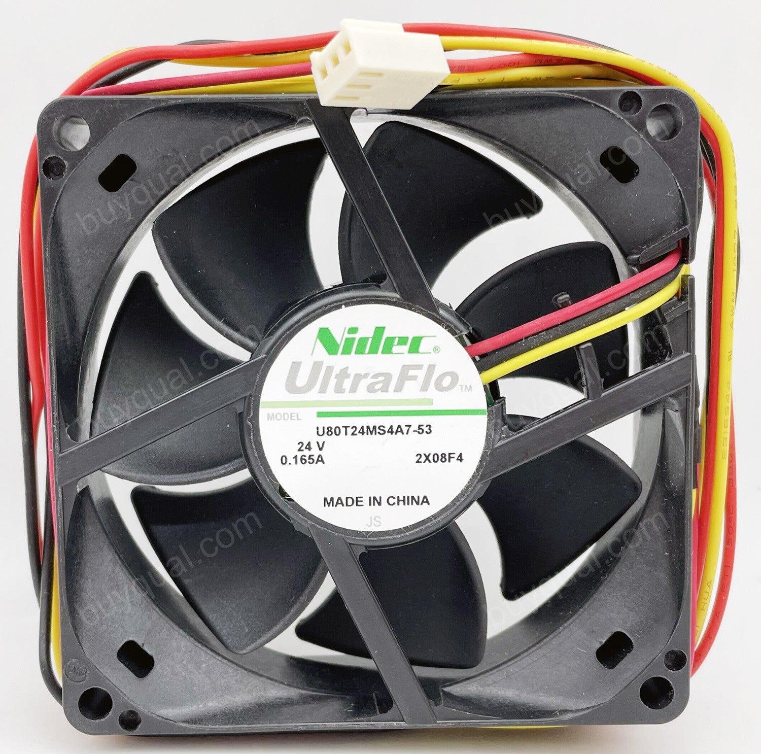 Nidec U80T24MS4A7-53 24V 0.165A 3wires cooling fan Nidec U80T24MS4A7-53 24V 0.165A 3wires cooling fan